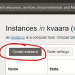 2. Click "Create instance".